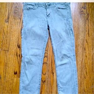 MOTHER The Looker Crop jeans in Fantasy Forest Green. Size 27.